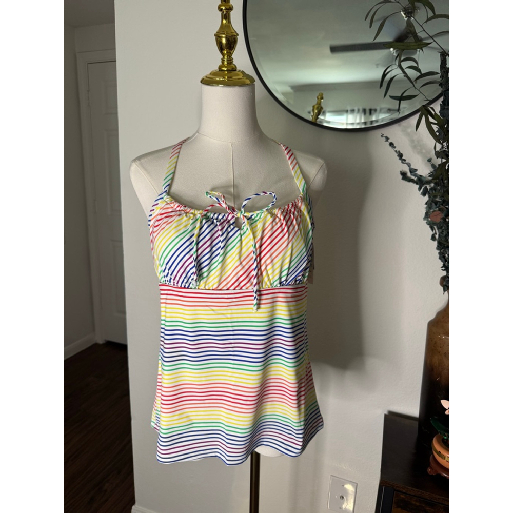 🌊 Women’s Lands’ End Tankini Top |
Size 10 | Multi-Color | New With Tags (NWT)